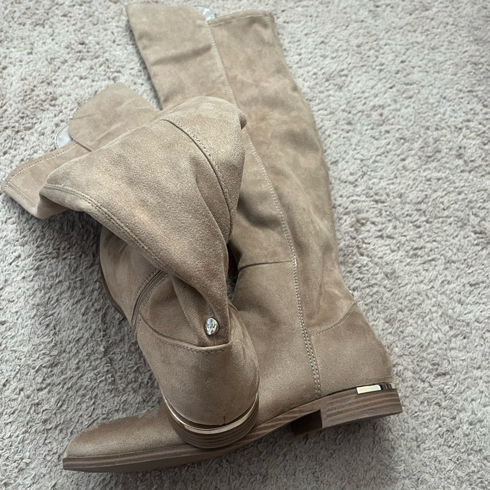 Nine West Allair Tan Over the Knee-High Suede Boots size 11 - Picture 8 of 12